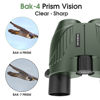 Picture of 20X25 Compact Binoculars for Adults and Kids,Large Eyepiece Waterproof Binocular，Easy Focus Small Binoculars for Bird Watching,Hiking and Concert, Green