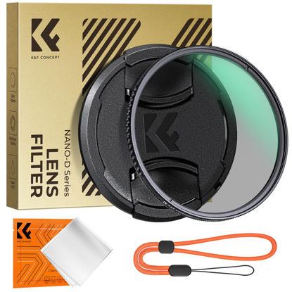 Picture of K&F Concept 82mm Circular Polarizer Lens Filter with Filter Cap Optical Glass Ultra Slim Polarizing CPL Filter with 24 Multi-Layer Coatings for Camera Lenses (D Series)