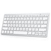 Picture of OMOTON Bluetooth Keyboard for Mac, Compact Wireless Keyboard Compatible with MacBook Pro/Air, iMac, iMac Pro, Mac Mini, Mac Pro Laptop and PC (Silver)