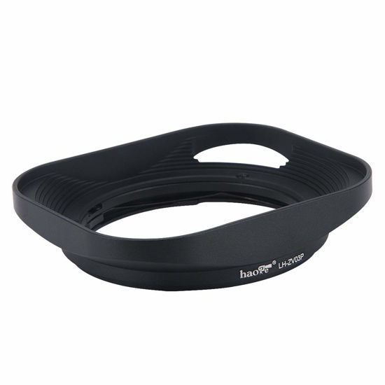 Picture of Haoge LH-ZV03P Lens Hood for Carl Zeiss Distagon T 2.8/21 21mm f2.8 ZM, C Biogon T 4.5/21 21mm f4.5 ZM, 2.8/25 25mm f2.8 ZM, 2.8/28 28mm f2.8 ZM, C Sonnar T 1.5/50 50mm f1.5 ZM Hollow Out Designed