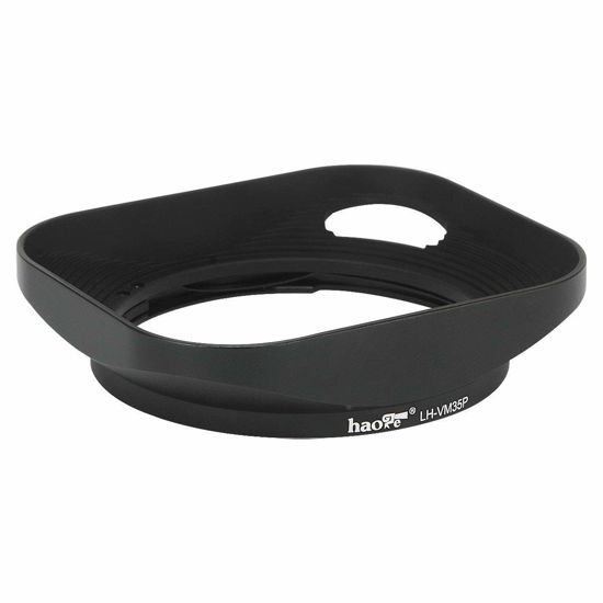 Picture of Haoge LH-VM35P Bayonet Metal Square Lens Hood Compatible with Voigtlander Nokton Aspherical ASPH 40mm f/1.2 VM, 35mm f1.2 VM, 50mm f1.2 VM Leica M Lens Replaces LH-8 Hollow Out Designed Black