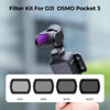 Picture of K&F Concept Magnetic ND Filter Kit for DJI Osmo Pocket 3 Creator Combo -4-Pack (ND4+ND8+ND16+ND32), Optical Glass/HD/Multi-Coated Filters