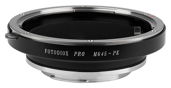 Picture of Fotodiox Pro Lens Mount Adapter, for Mamiya 645 Lens to Pentax K-Mount (PK) DSLR Cameras