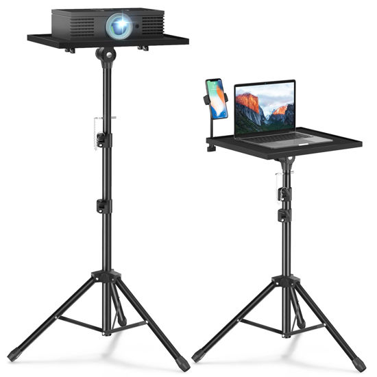 Picture of Facilife Projector Stand Tripod - Laptop Tripod Projector Stand Adjustable Height 22 to 47 Inch, Projector Tripod Stand, Tripod for Porjector, Projector Stand for Outdoor Movies