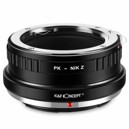 Picture of K&F Concept Lens Mount Adapter for Pentax PK Munt Lens to Nikon Z6 Z7 Camera