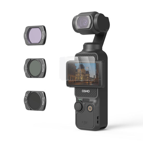 Picture of SMALLRIG Magnetic Filters Set for Dji Osmo Pocket 3, VND2-5 Filter, ND16/CPL Filter, LPF Filter and Screen Protector 4776