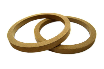 Picture of 2 PCS 8" MDF Speaker Ring RING-8R Speaker MOUNTING Spacer Rings for Fiberglass