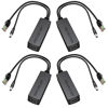 Picture of SGUESIKR Premium 4-Pack PoE Splitter 12V, High-End Active PoE to 2.1mm DC - IEEE 802.3af/at Compliant, Crafted with Premium USA Chipset & Opto-Isolator: for Non-PoE IP Cameras & More (24W, 12V/2A)