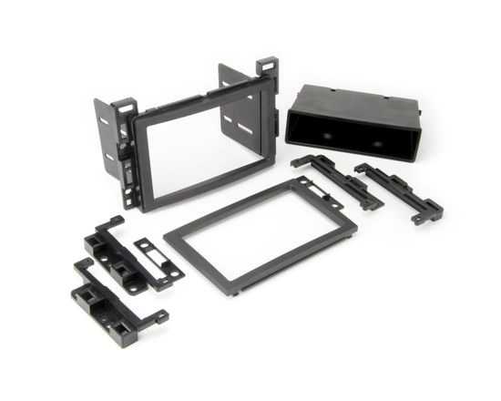 Picture of Scosche GM2500B Double DIN or Single DIN with Pocket Radio Installation Dash Kit Compatible with Select 2004-2021 GM Vehicles - Car Stereo Install Kit - See Fit Guide in Images to Verify Your Vehicle