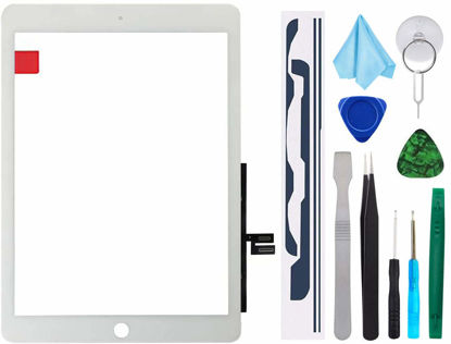 Picture of for iPad 7 7th/8 8th Gen Screen Replacement Digitizer 2019/2020 10.2",T Phael for 7th 8th Generation A2197 A2198 A2200 A2270 A2428 A2429 A2430 without Button + Video Tips(White)