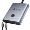 Picture of Alxum Bi-Directional USB C Switch - 2 in 1 Out/1 in 2 Out 2 Computers Share 1 USB C Devices,USB C Switch Selector Support 8K@60Hz Video 10Gbps Data Transfer, USB C Cables Included