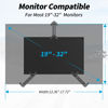 Picture of MOUNTUP Universal VESA Mount Adapter Kit, Non-VESA Monitor Mounting Adapter for 19 to 32 inch Computer Screens, Max Load 17.6lbs VESA Adapter, MU0045