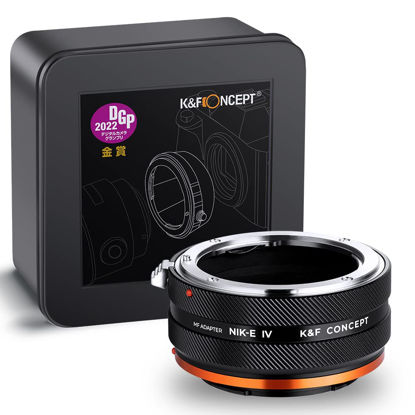 Picture of K&F Concept Lens Mount Adapter NIK-NEX IV Manual Focus Compatible with Nikon F Lens and Sony E Mount Camera Body