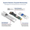 Picture of 1.25/2.5/5/10G-T SFP+ to RJ45 Transceiver, 10GBase-T SFP+ Module 10G Copper Module Compatible for Cisco SFP-10G-T-S, Ubiquiti UniFi UF-RJ45-10G, Mikrotik, Netgear and more-100ft/30M-FLYPROFiber