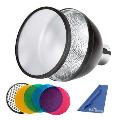 Picture of Godox AD-S2 Standard Reflector with Diffuser and ad-s11 Flash Speedlite Accessories for GODOX AD200 AD200Pro AD360II AD360 AD180 Flash