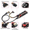 Picture of VER009S-PLUS PCI-E 1X to 16X Riser Card,8 Solid Capacitors,6PIN SATA Power Cable,60cm USB 3.0 Extension Cable,Suitable for GPU Bitcoin Ethereum Mining (6Pack)