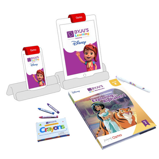 Picture of BYJU'S Magic Workbooks: Disney, Kindergarten, Language & Reading, Exploring The Alphabet 1 - Ages 4-6-Physical-Digital Learning, Featuring Disney & Pixar, Works with iPad, iPhone & Fire