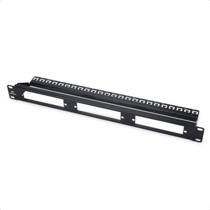 Picture of Cable Matters Rackmount 1U 19” Blank Fiber Patch Panel with LGX Adapter Slots in Black