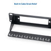 Picture of Cable Matters Rackmount 1U 19” Blank Fiber Patch Panel with LGX Adapter Slots in Black