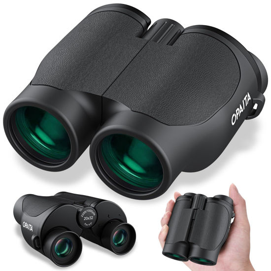 Picture of 20x32 Compact Binoculars for Bird Watching - OPAITA High Powered Small Binoculars for Adults Kids with Low Light Vision for Hunting Cruise Trip Travel Concert Hiking