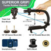 Picture of Scorpion EX Video Action Stabilizing Rig Handle Grip Handheld Stabilizer with Hot-Shoe Mount for Canon Nikon Sony Panasonic DSLR & Mirrorless Camera Camcorder (Triple Cold Shoe (X1))