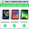 Picture of TIMISM Case for iPad 9th Generation/iPad 8th Generation/iPad 7th Generation (10.2 Inch, 2021/2020/2019 Model), Heavy Duty Shockproof Anti-Slip Hard Hybrid Three Layer Protective Cover, Black+Green