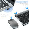 Picture of TopMate Wireless Keyboard and Mouse Ultra Slim Combo, 2.4G Silent Compact USB Mouse and Scissor Switch Keyboard Set with Cover, 2 AA and 2 AAA Batteries, for PC/Laptop/Windows/Mac - Gray Black