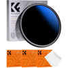 Picture of K&F Concept 77mm Variable ND2-2000 (1-11 Stops) ND Camera Lens Filter-18 Multi-Coated Adjustable Neutral Density Filter with 3 Vacuum Cleaning Cloths (K-Series)