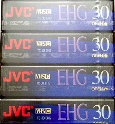 Picture of JVC EHG (Extra High Grade Compact) 30 VHS C 4 Pack