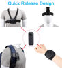 Picture of Accessories Kit for Insta360 One X4/X3/X2/X, One R, X and GoPro Hero 9,New Quick Release Head Strap Mount + Chest Mount Harness + Backpack Clip Holder + 360°Rotating Wrist Strap