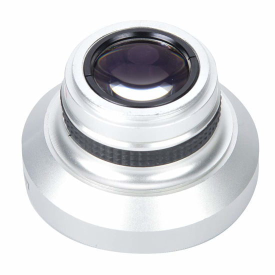 Picture of 37Mm Fisheye Lens Camcorder,Camera Lens Silver Strong Applicability 37mm 0.25X Super Fisheye Additional Lens for 37mm Caliber Camera Lenses