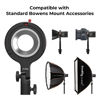 Picture of SMALLRIG Bowens Mount Adapter for RC 60b - 4476, Supports 1.5kg, Compatible with Standard Bowens Mount Accessories, 360° Horizontal, 180° Vertical Adjustment