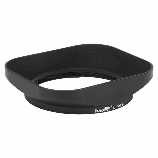 Picture of Haoge LH-VM35 Bayonet Metal Square Lens Hood Shade Compatible with Voigtlander Nokton Aspherical ASPH 40mm f/1.2 VM, 35mm f1.2 VM, 50mm f1.2 VM Leica M Lens Replaces LH-8 Black