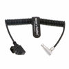 Picture of Alvin's Cables Right Angle 2 Pin Male to D-tap Coiled Cable for SmallHD Monitor| Teradek