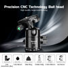 Picture of Manbily Ball Head for Shooting Stick Tripod, CNC Metal Aluminum Clamp Rest Head for Hunting, 360° Panoramic Ball Head for DSLR Camera, Load up to 33lbs/15kg