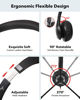 Picture of EAGLEND USB Headset with Mic for PC, On-Ear Computer Laptop Headphones with Noise Cancelling Microphone in-line Control for Home Office Online Class Skype Zoom