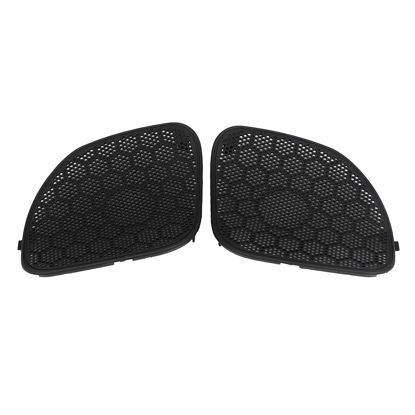 Picture of XMMT Black Front Fairing Speaker Grilles Mesh Covers Cap Fit for Harley Road Glide FLTRX, FLTRXS and FLTRU Models 2015-UP