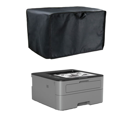 Picture of Jungda Printer Dust Cover, Waterproof Universal Printer Cover for Brother HL-L2300D / HLL2305W / HL-L2350DW / HL-L2370DW / HL-L2460DW Printer- 15 X 15 X 7.5 Inch