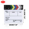 Picture of Cosmos 2 Pack Movie Directors Clapboards Film Clapboard Acrylic Clapper Board Film Slate Action Scene Cut Clapper for Photography Studio Video Cut and Movie Party Decorations (Acrylic-White)