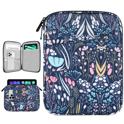 Picture of Dadanism 8-9 Inch Tablet Sleeve Bag Carrying Case for iPad Mini 6 8.3" 2021, iPad Mini 5/4/3/2/1 7.9", Galaxy Tab A7 Lite 8.7" 2021/Tab A 8.0" 2019, Tab M8 (4/3/2) 8", Tab M9 9" 2023, Night Blue