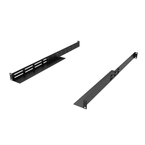 Picture of QiaoYoubang 1U Universal Rack Mount Rails- 4-Post Server Rack Shelf Rail 16-29 inches Adjustable Depth for APC HP IBM DELL Compaq