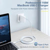 Picture of Mac Book Pro Charger - 118W Power Adapter Compatible with USB C Port MacBook Pro & MacBook Air 13, 14, 15, 16 inch, New ipad Pro and All USB C Device, 6.6ft USB-C to C Charge Cable