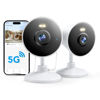 Picture of [5G & 2.4G] Indoor/Outdoor Security Camera for Home, Baby/Elder/Dog/Pet Camera with Phone App, Wi-Fi Camera w/Spotlight, Color Night Vision, 2-Way Audio, 24/7, SD/Cloud Storage, Work w/Alexa, 2Pack