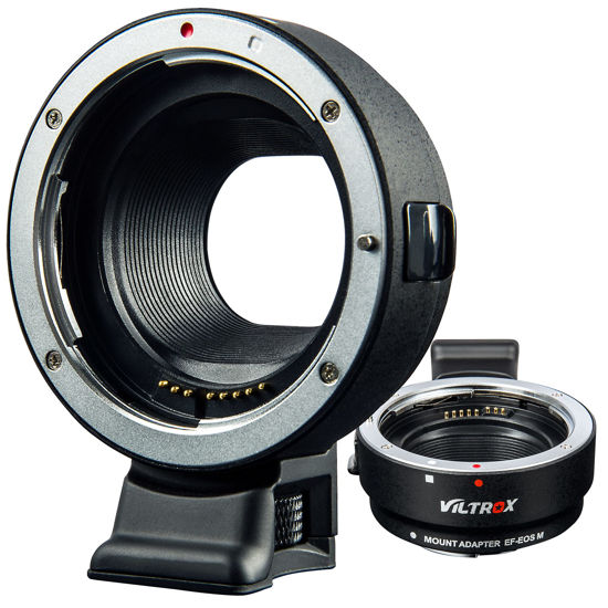 Picture of VILTROX EF-EOS M Mount Camera Adapter,Autofocus Lens Converter Ring,EF-M Lens Adapter Compatible with Canon EF/EF-S Series Lens/Canon EOS M Series Mirrorless Camera EOS M1 M2 M3 M5 M6 M10 M100