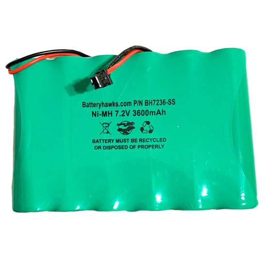 Picture of DSC IMPASSA 9057 Battery 6PH-H-4/3A3600-S-D22 7.2v 3600mAh Ni-MH Wireless Security System ADT SCW9057G-433