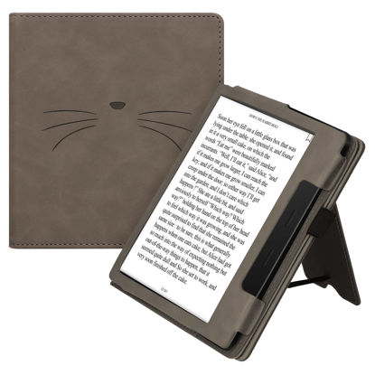 Picture of kwmobile Case Compatible with Amazon Kindle Oasis 10. Generation Case - Cover for eReader with Magnetic Closure - Grey