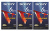 Picture of SONY 3T120VR 6hrs. EP T-120 VHS Tapes (3-Pack)