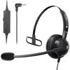 Picture of Phone Headset 2.5mm with Microphone Noise Cancelling & Mute Switch Telephone Headphone Compatible with Panasonic AT&T VTech Uniden Cisco Grandstream Polycom Cordless Phones