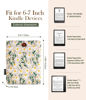 Picture of TiMOVO Sleeve Pouch for 6-7 Inch Kindle, Embroidered Daisy Padded Case Pouch Bag for 6.8" Kindle Paperwhite 11th/10th Gen 2021/2018, Kindle 2022, Kindle Oasis, Kindle 6 inch E-Reader, White Daisy