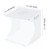 Picture of PULUZ Mini Light Box, 9" Photography Table Top Light Box 20 LED Portable Photo Studio Shooting Tent with 2 Kinds Color Backdrops for Small Size Products